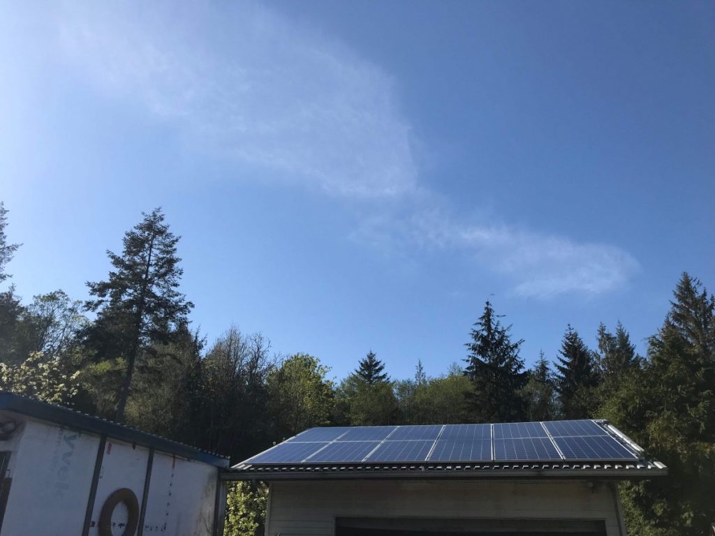 garage rooftop solar panel installation sooke bc
