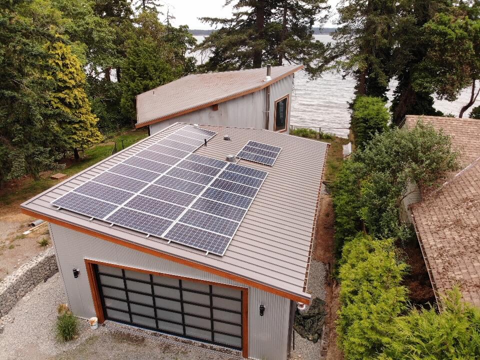 garage rooftop solar panel installation Nanaimo BC