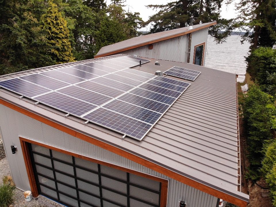 garage rooftop solar panel installation Nanaimo BC