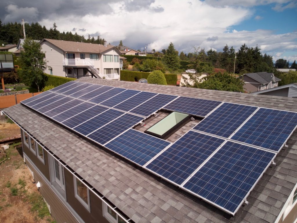 rooftop solar panel installation Chemainus BC