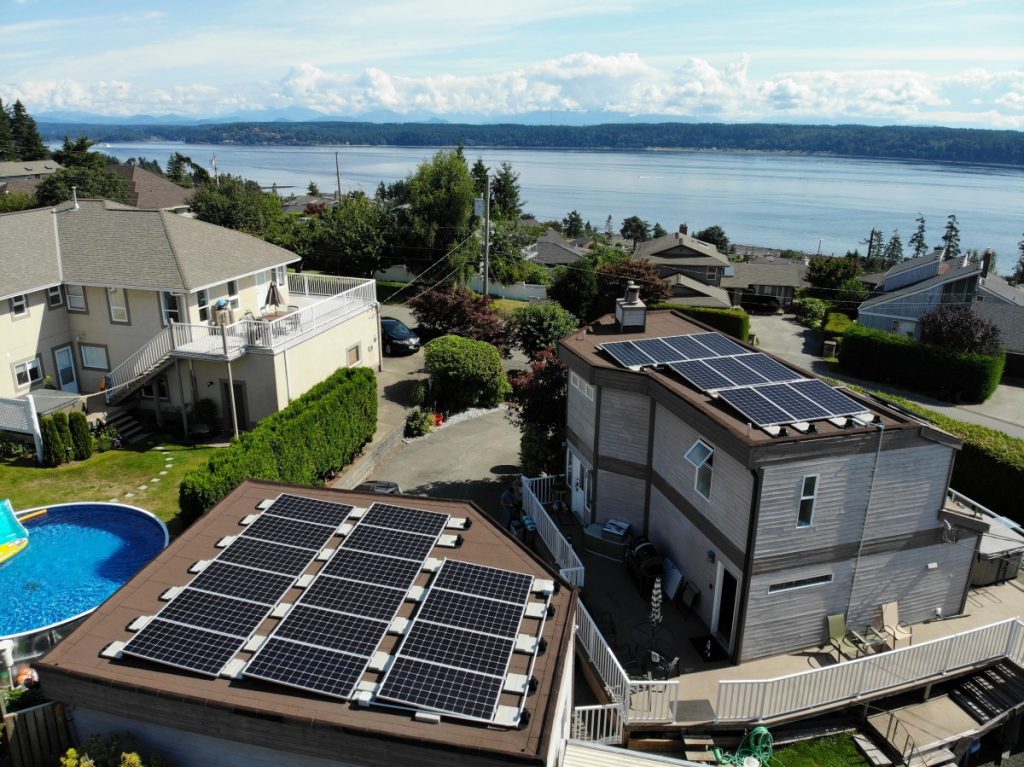 flat roof solar panel installation Campbell River BC