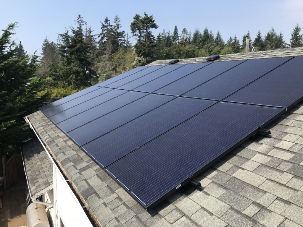 rooftop solar panel installation Sooke BC
