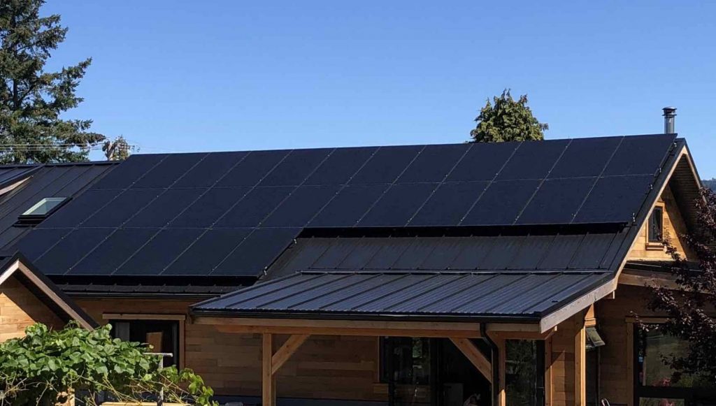 10.56kW Solar Panel Installation on Denman Island BC