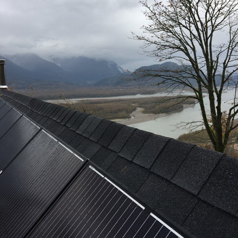 rooftop solar panel installation in Chilliwack BC
