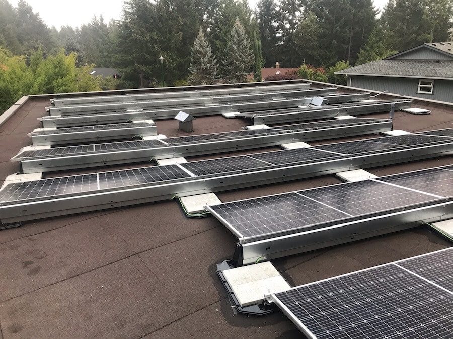 11.31kW Flat Roof Solar Panel Installation in Saanich BC