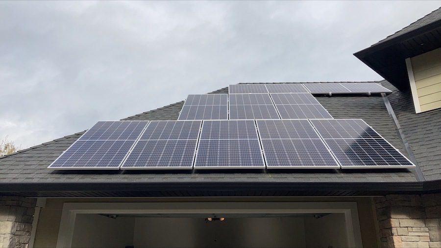 4.35kW Solar Panel Installation, with Powerwall, in North Saanich BC