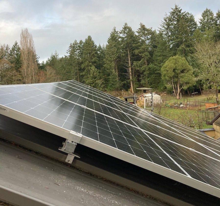 13.92kW Solar Installation with Tesla Powerwall on Mayne Island BC